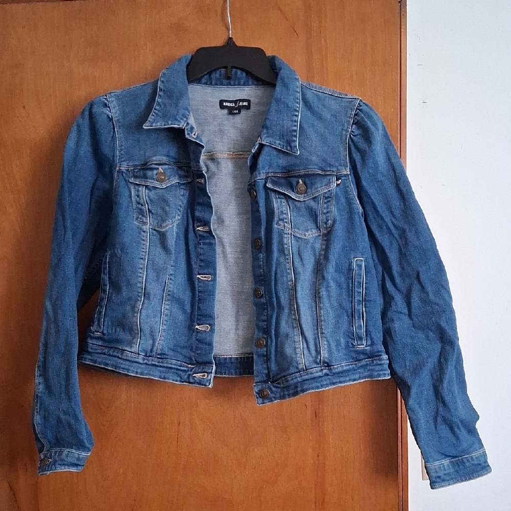 Nautica Jeans Denim Blue Girls Jacket